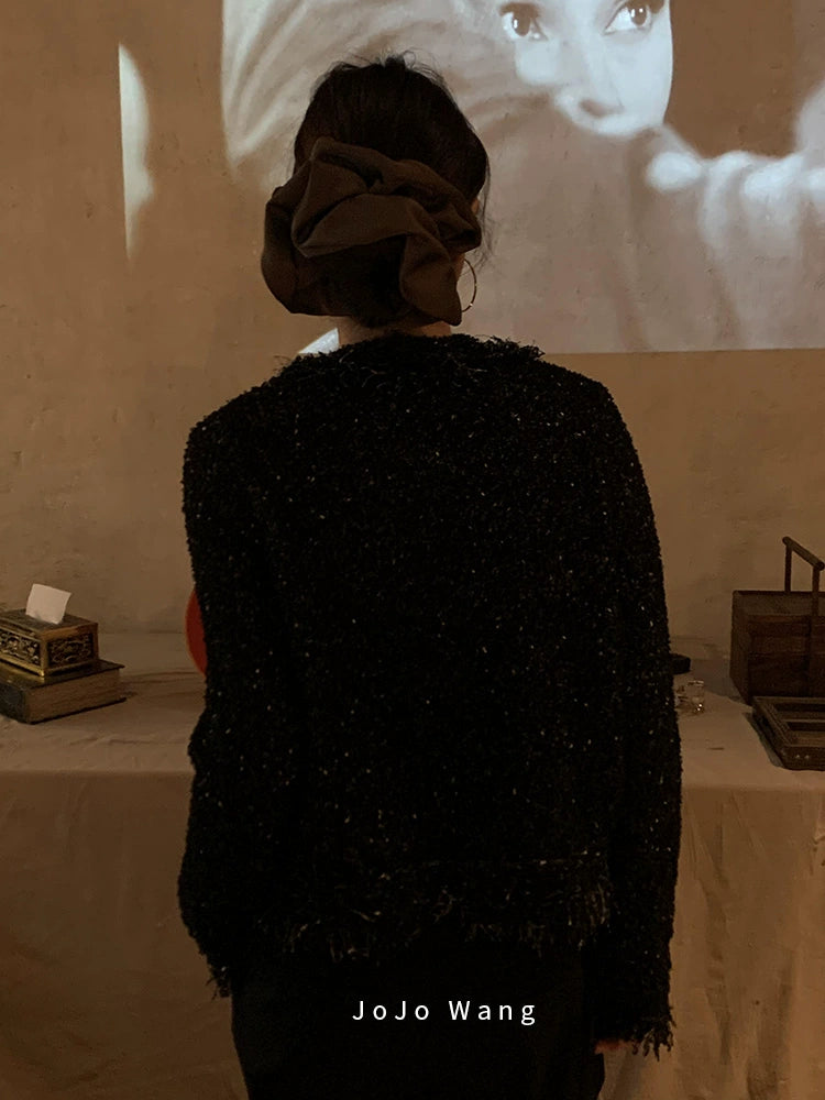 Zongmu colored satin scrunchie