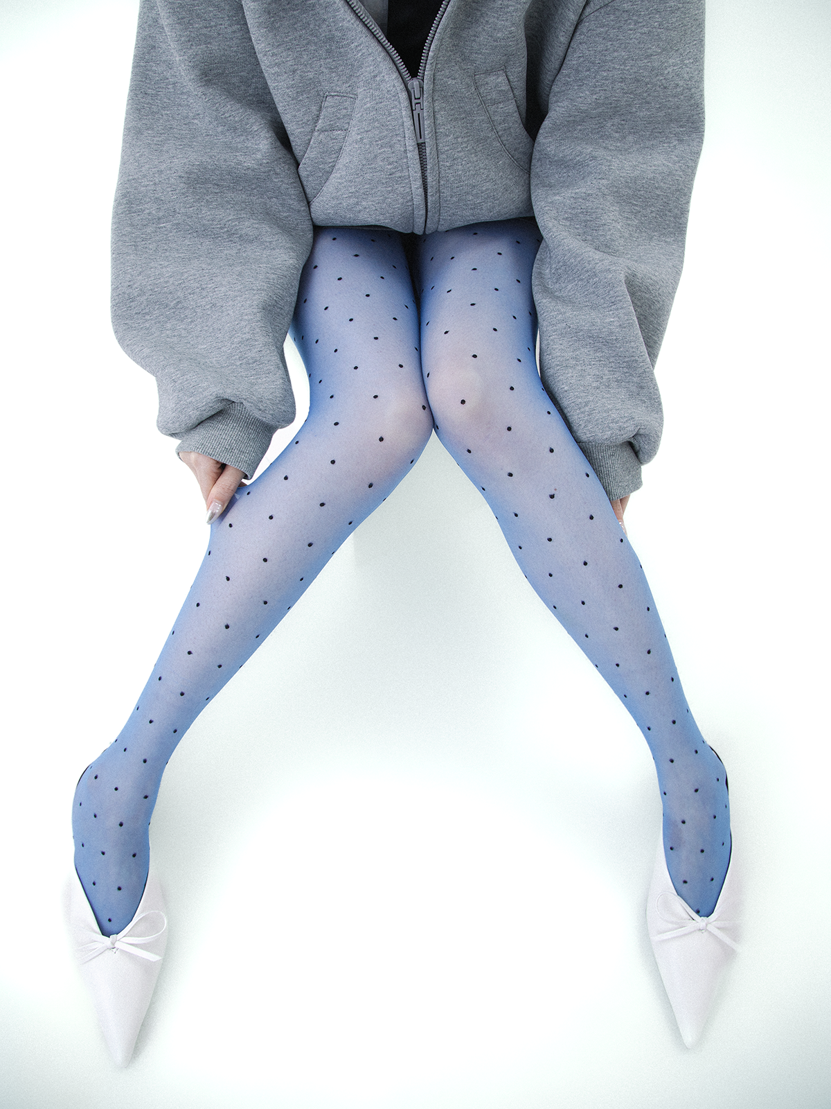 Round Dot Wave Dot Silk Stocking