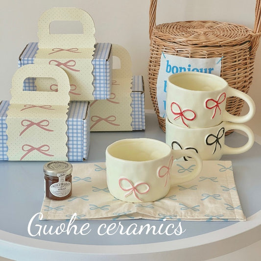 Bow tie mug gift box set