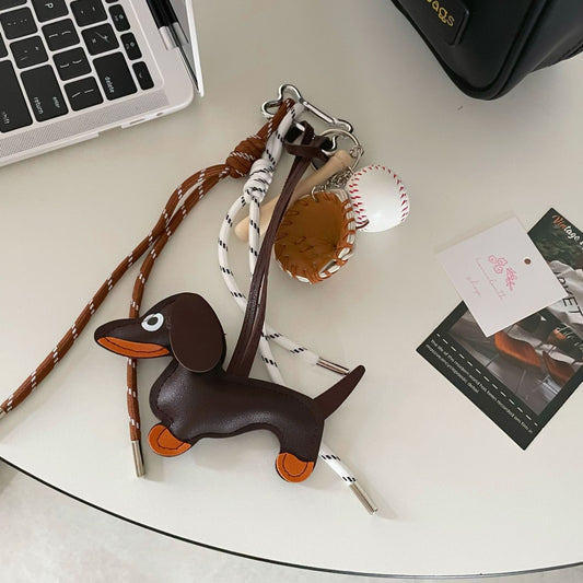 Sausage Dog Bag Charm
