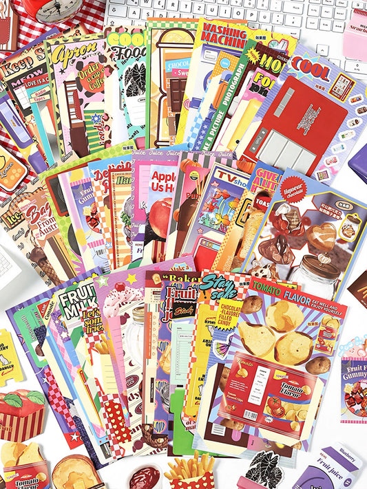 Japanese retro fun sticky note material book 20pic