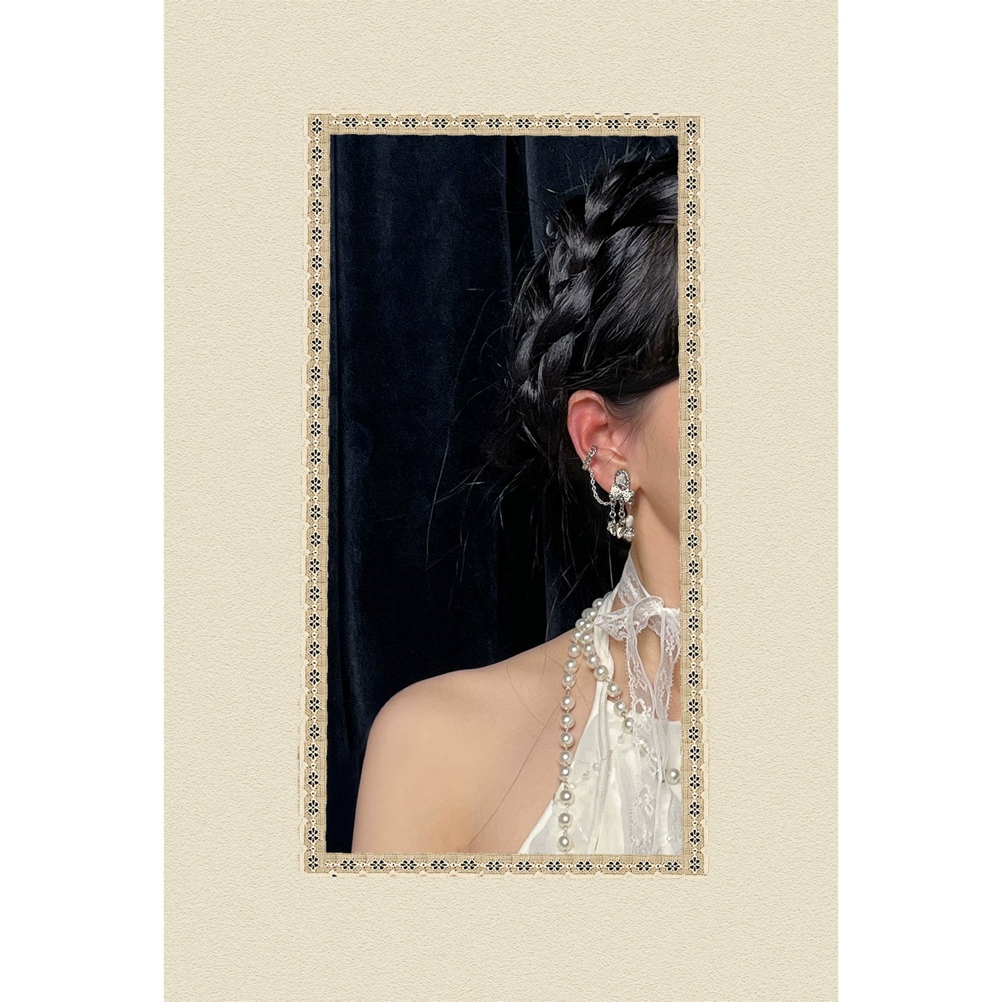 Princess Taj Mahal Butterfly Collection tassel fan earrings