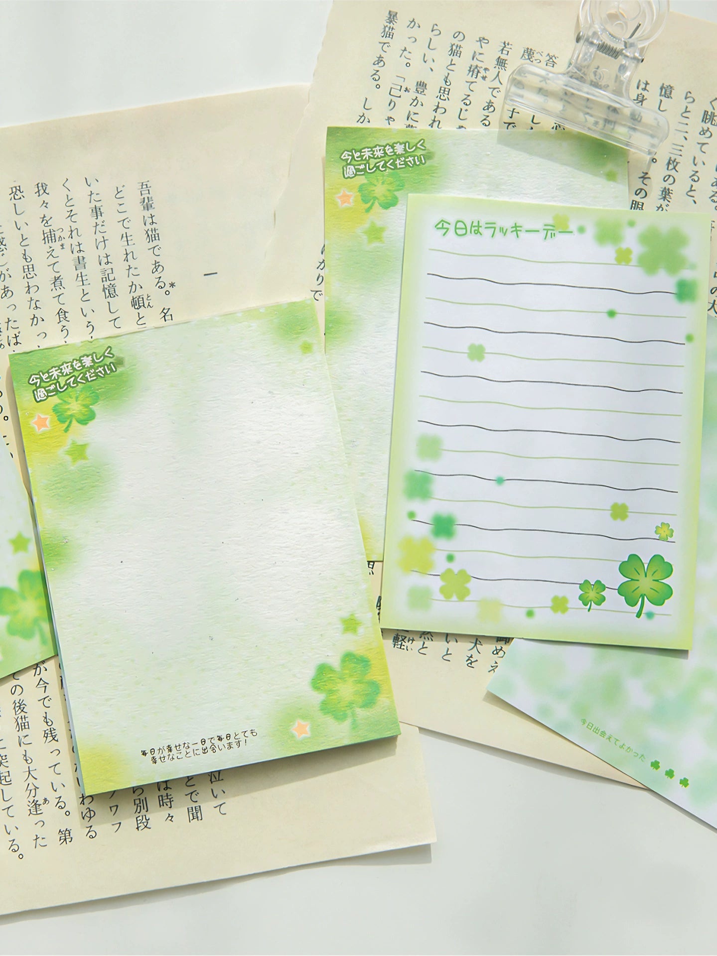 30pcs Four Leaf Clover Lucky Day Notebook