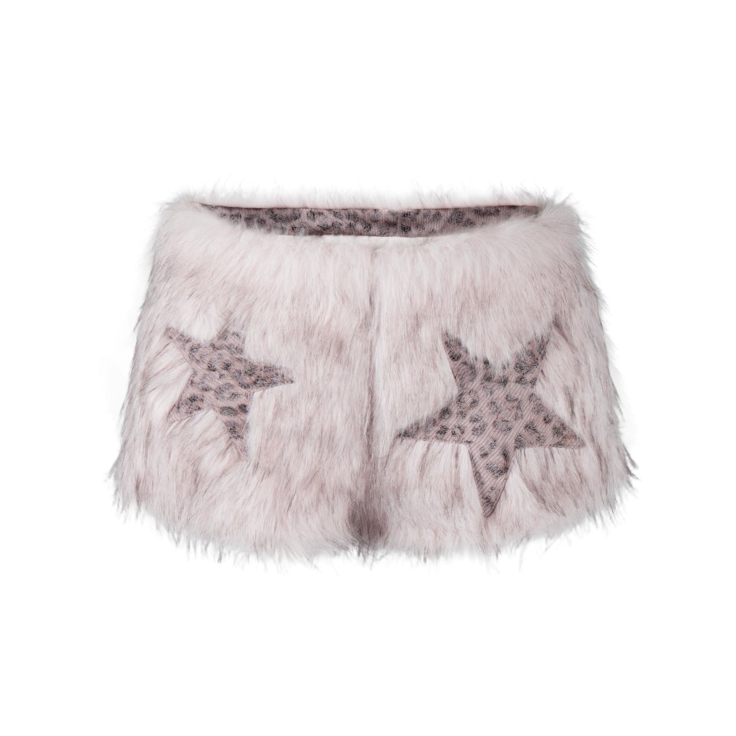 Imitation mink fur ear hooded star clip cotton zipper jacket