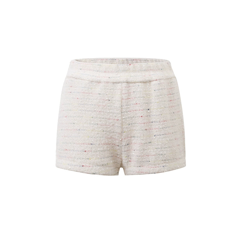 off-shoulder knitted two-piece set