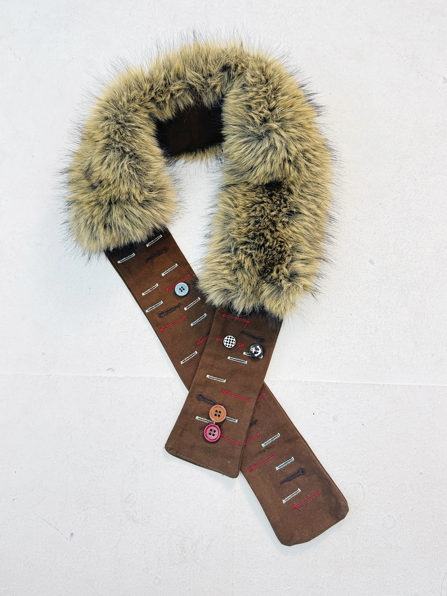 Imitation fur waist belt waist seal belt