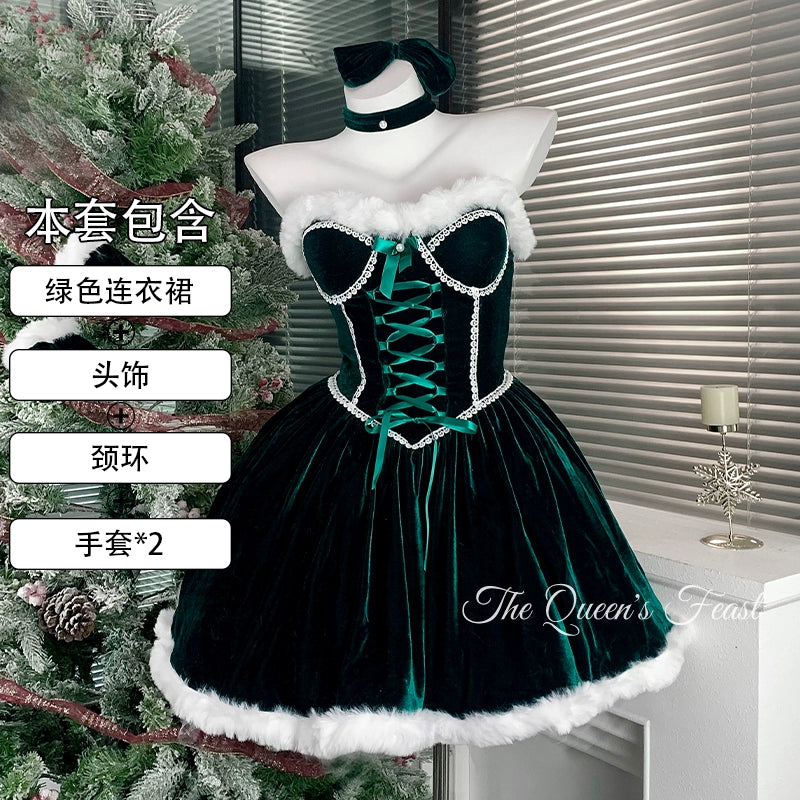 Red Velvet Dress for Christmas