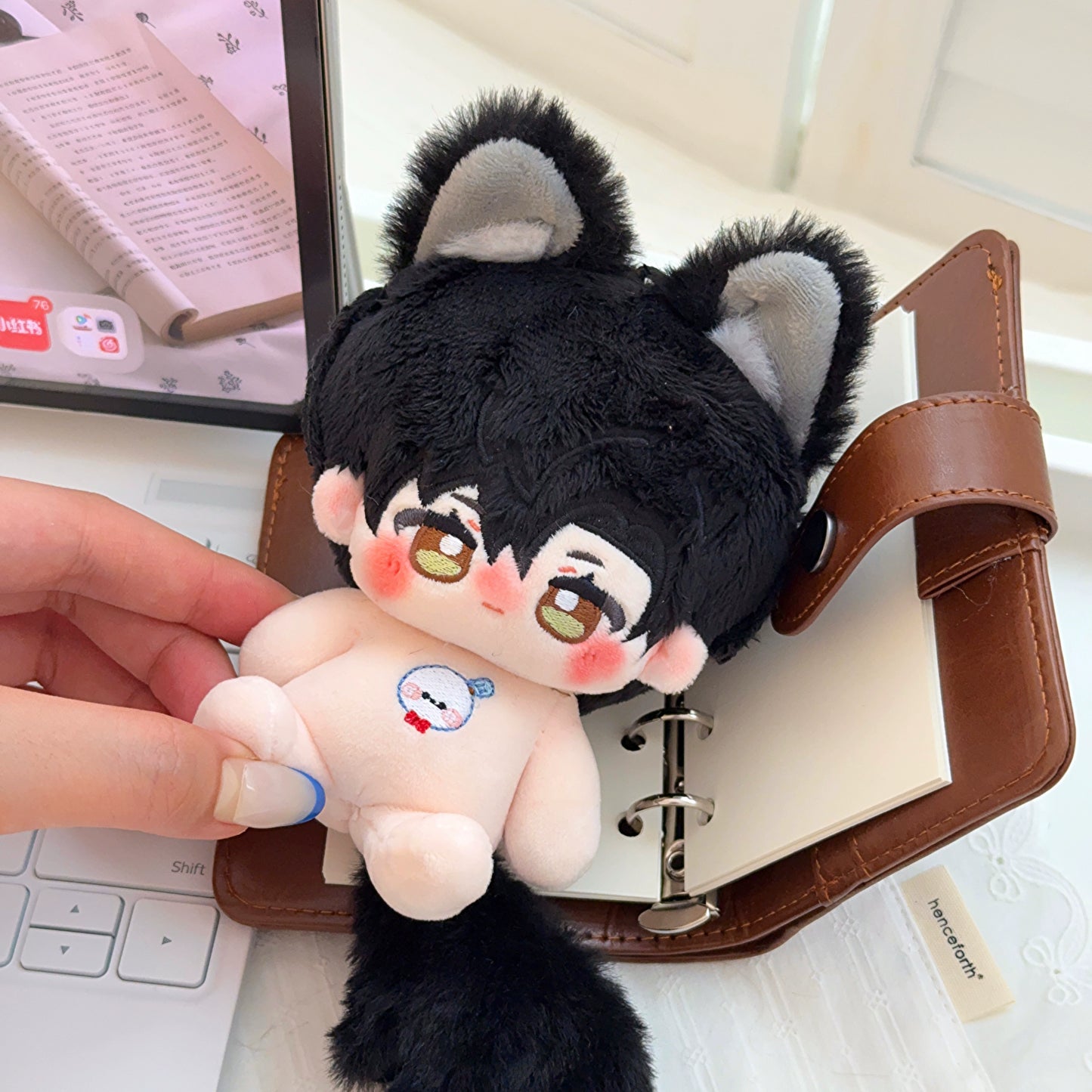 Love and Deep Space 10cm Tongren Little Wolf Series Cotton Doll