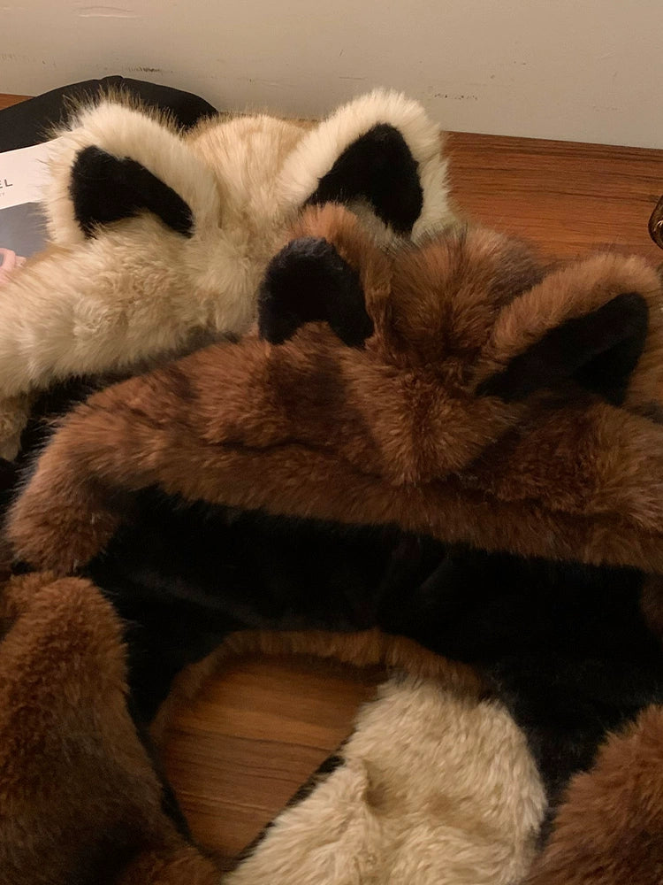 Fox ears, cute hat, scarf in one