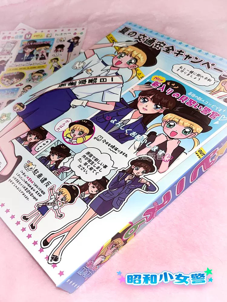 Showa Girl A5 Four Palace Grid Album 3-inch Small Card Storage Book