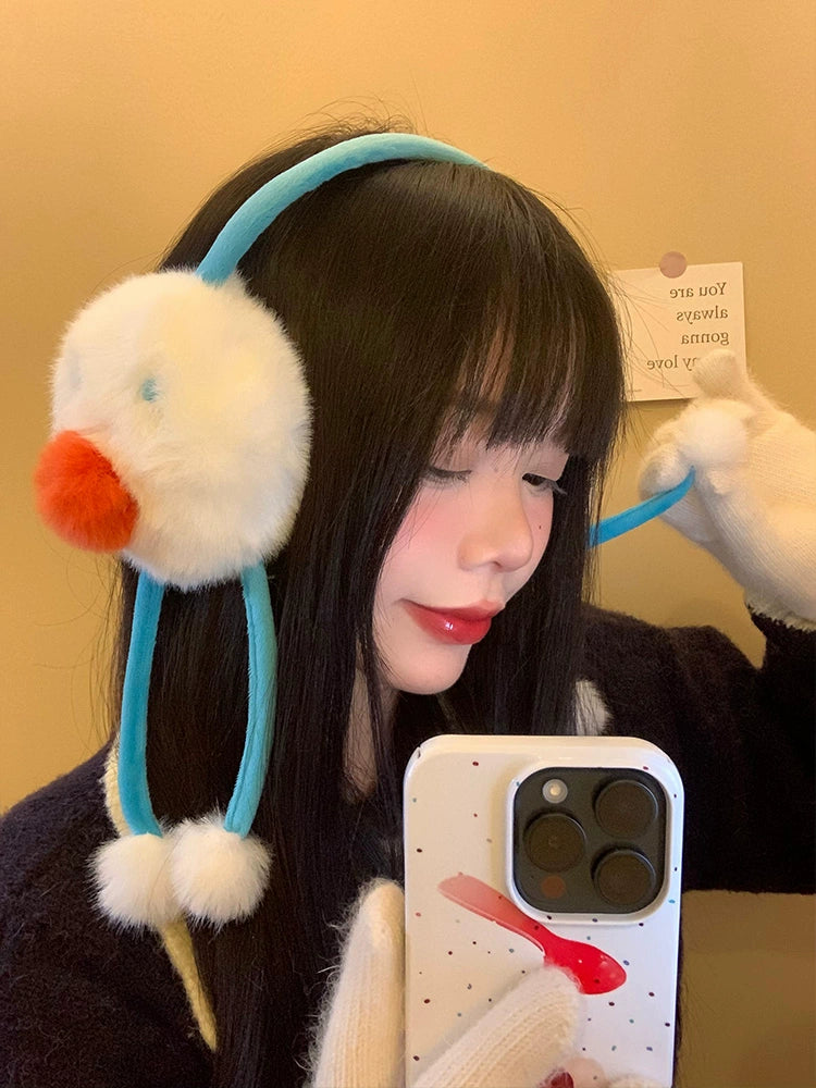 Cute snowman earmuffs
