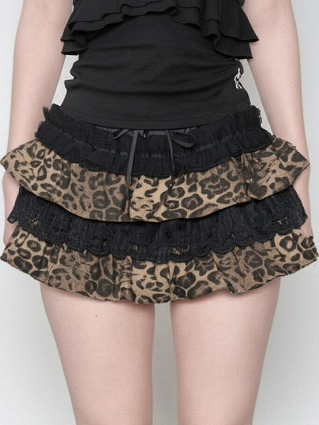 Lace patchwork cake skirt