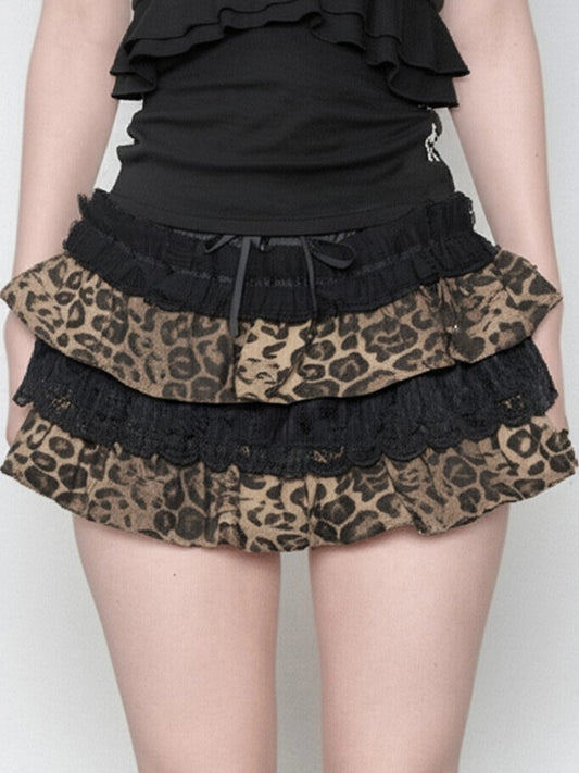 Lace patchwork cake skirt