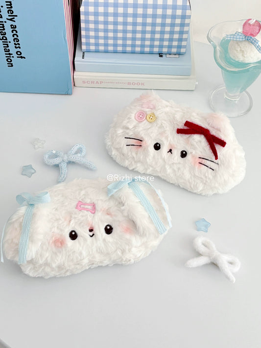 Soft and cute plush pencil case