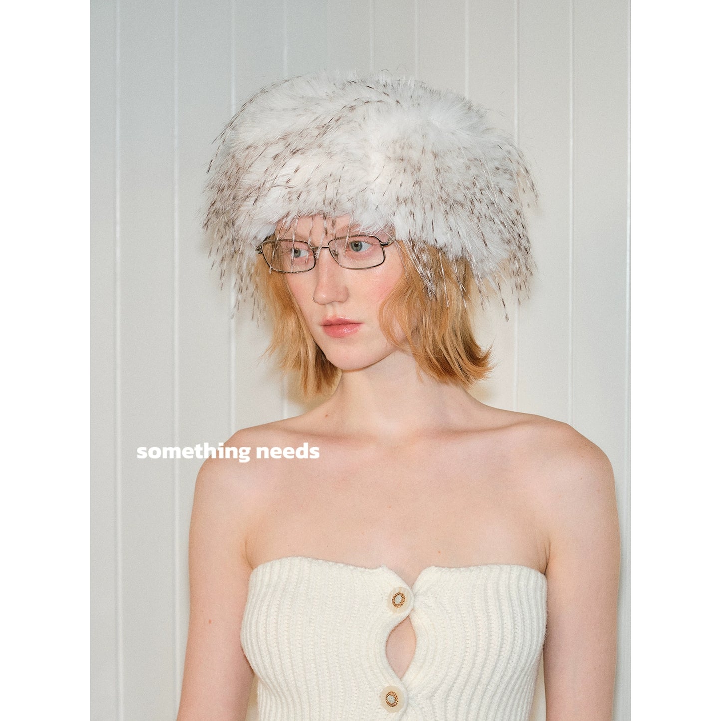 Leopard print hollow top hat