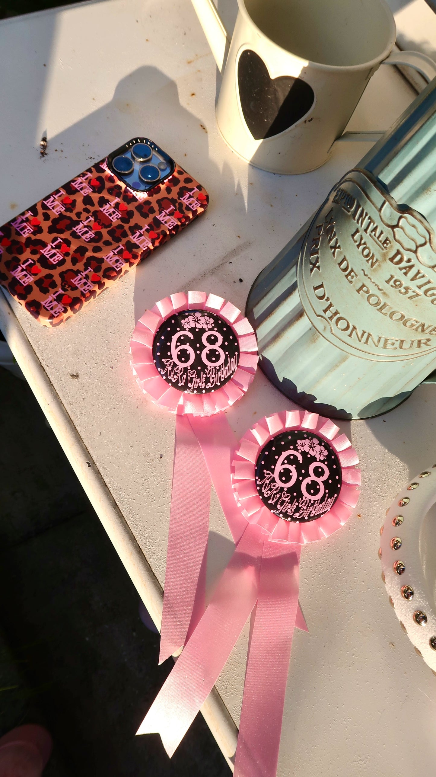 Pink polka dot Y2K brown sports set