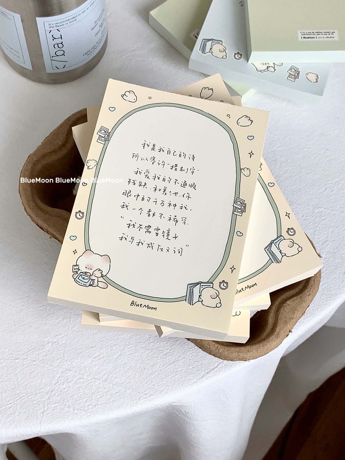 Mantou cat A6 small brick [Rabbit Manyuan series] notepad is thick