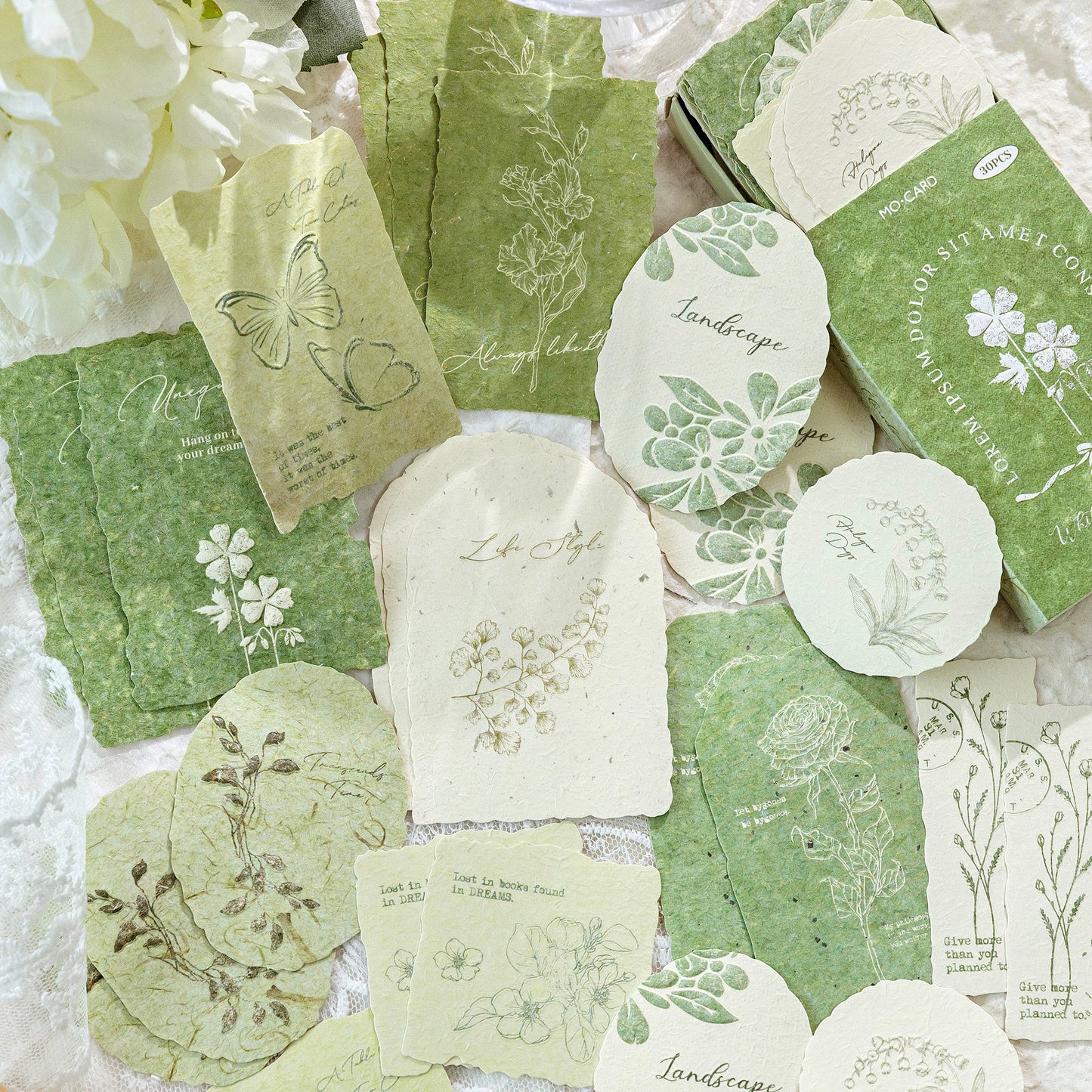 Forest Overture Vanilla Paper Matchbox Booklet Decorative Paper