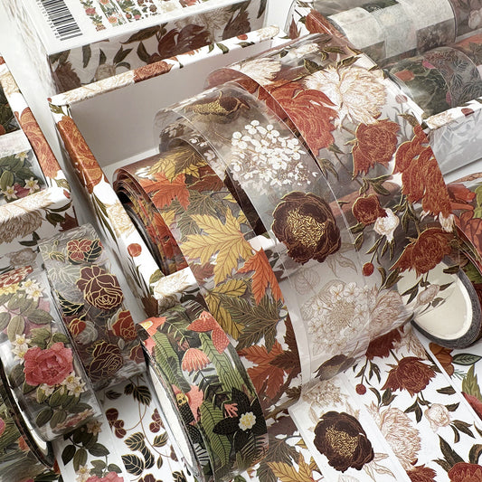 8 transparent combination antique style tent tapes