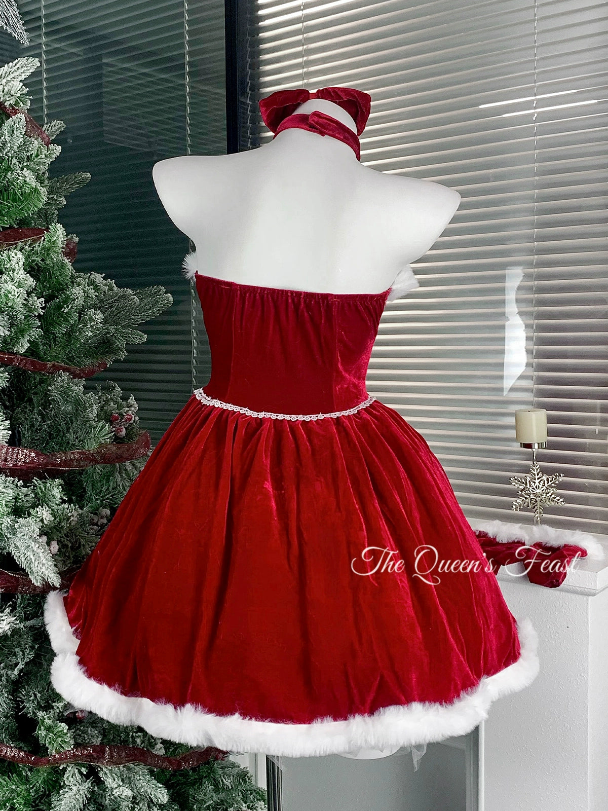 Red Velvet Dress for Christmas