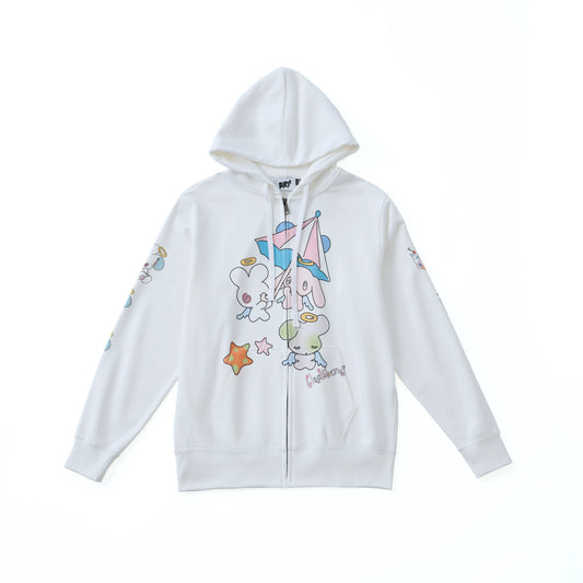 White bunny coat