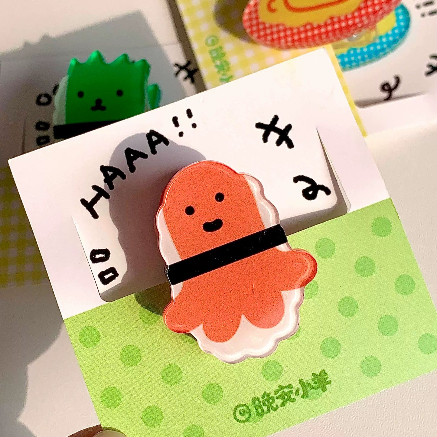 Exquisite little girl acrylic charm