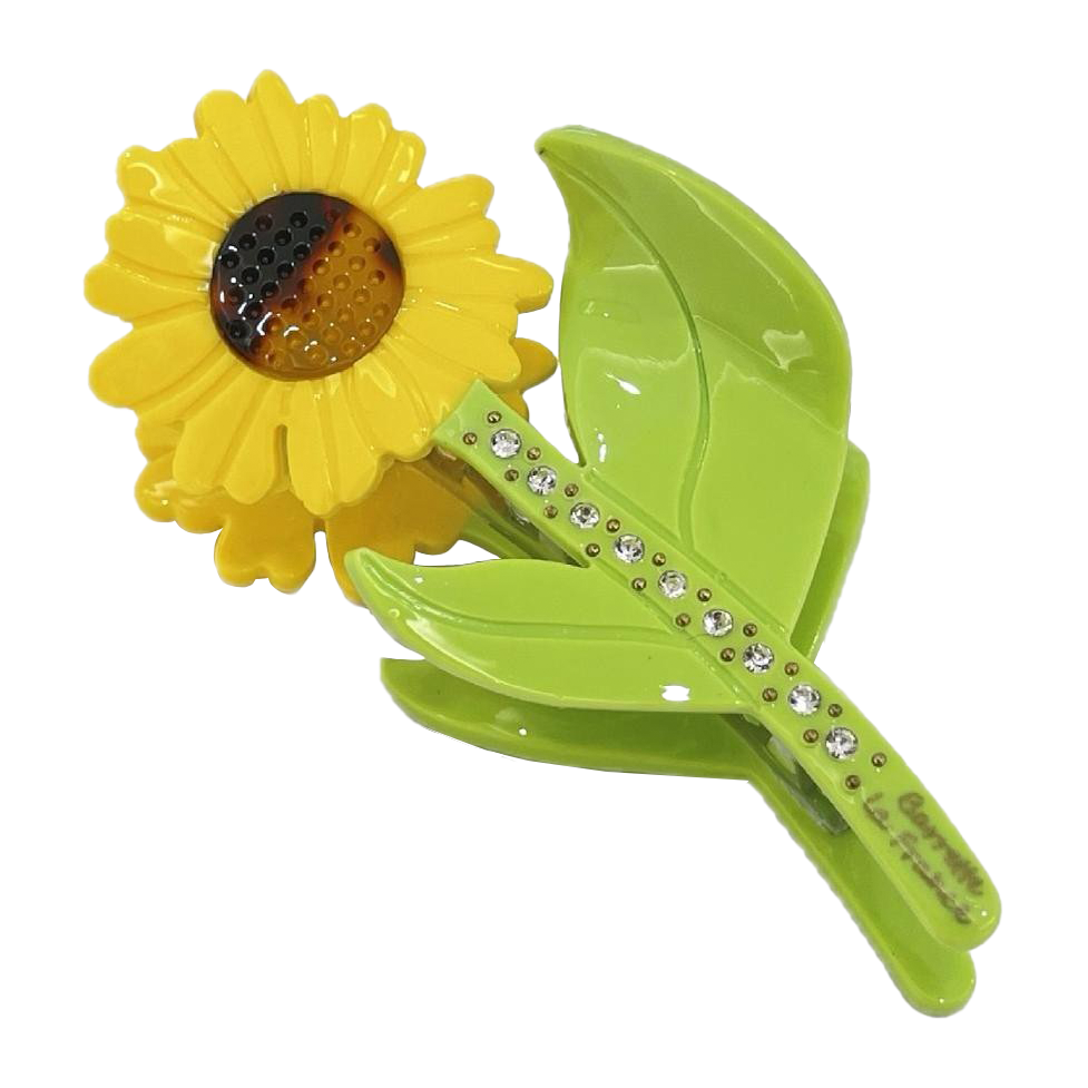 Spring Garden Flower Hair Shark Clip