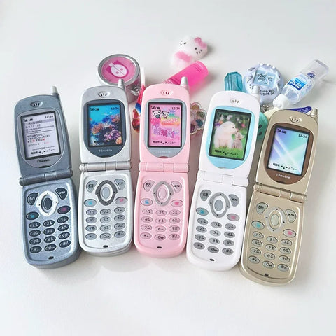 TOYS SPIRITS mini flip phone shaped recording machine from Japan, twisted egg