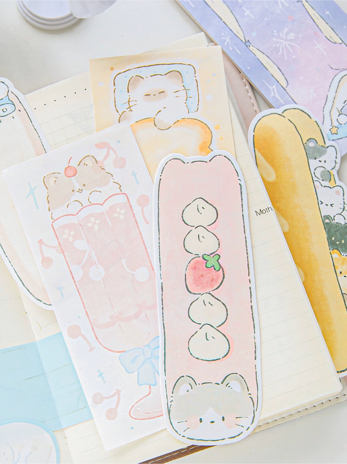 Cute cartoon combination notebook with cats and dogs