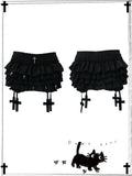 Cross Gothic Dark Cake Puff Skirt
