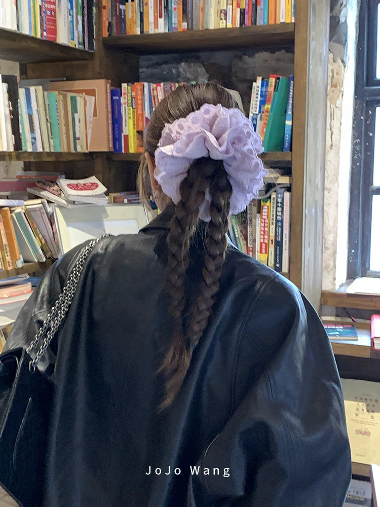Purple French Scrunchie