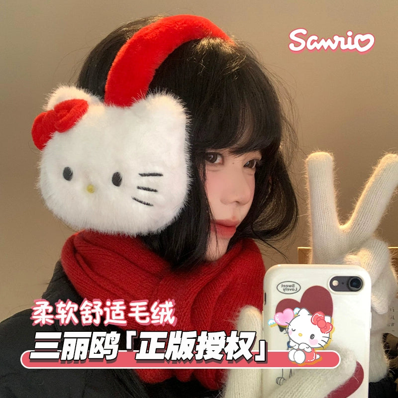 HelloKitty plush earmuffs