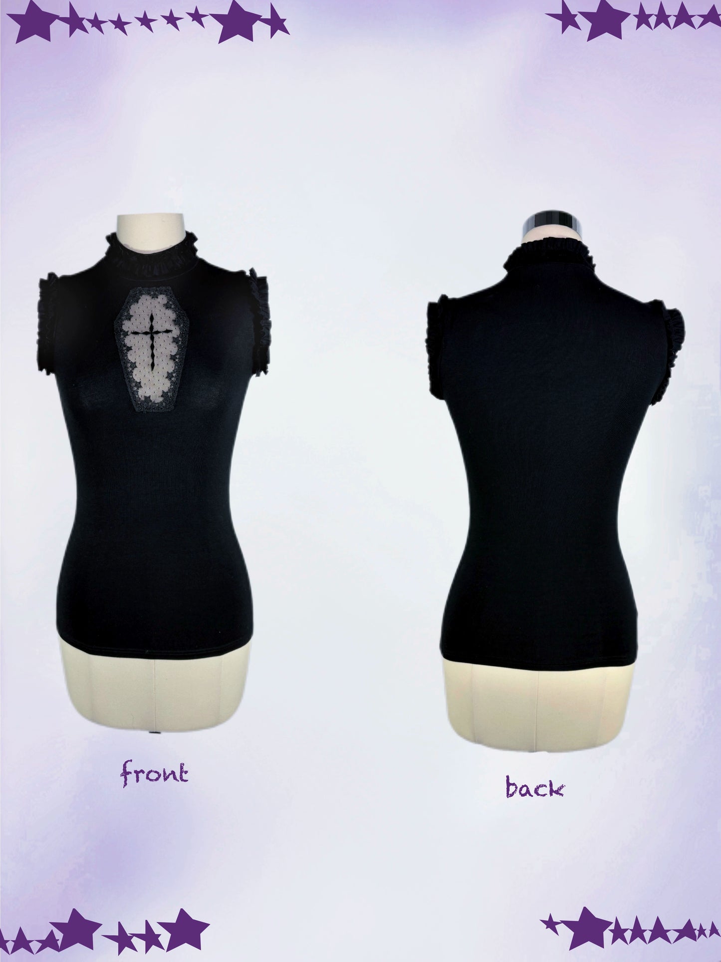 Star Bone Cross Dark Gothic Cross Hollow Vest Cake Skirt Pants