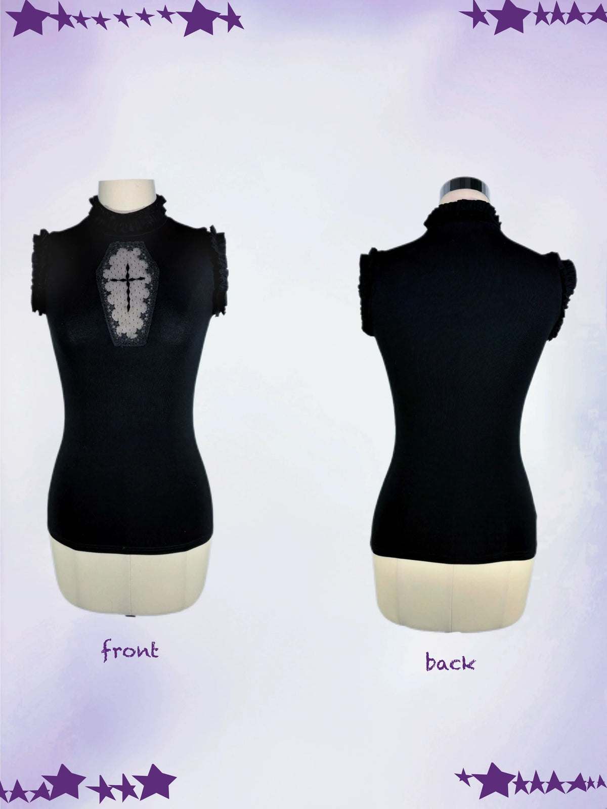 Star Bone Cross Dark Gothic Hollow Vest Cake Skirt Pants