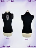 Star Bone Cross Dark Gothic Hollow Vest Cake Skirt Pants