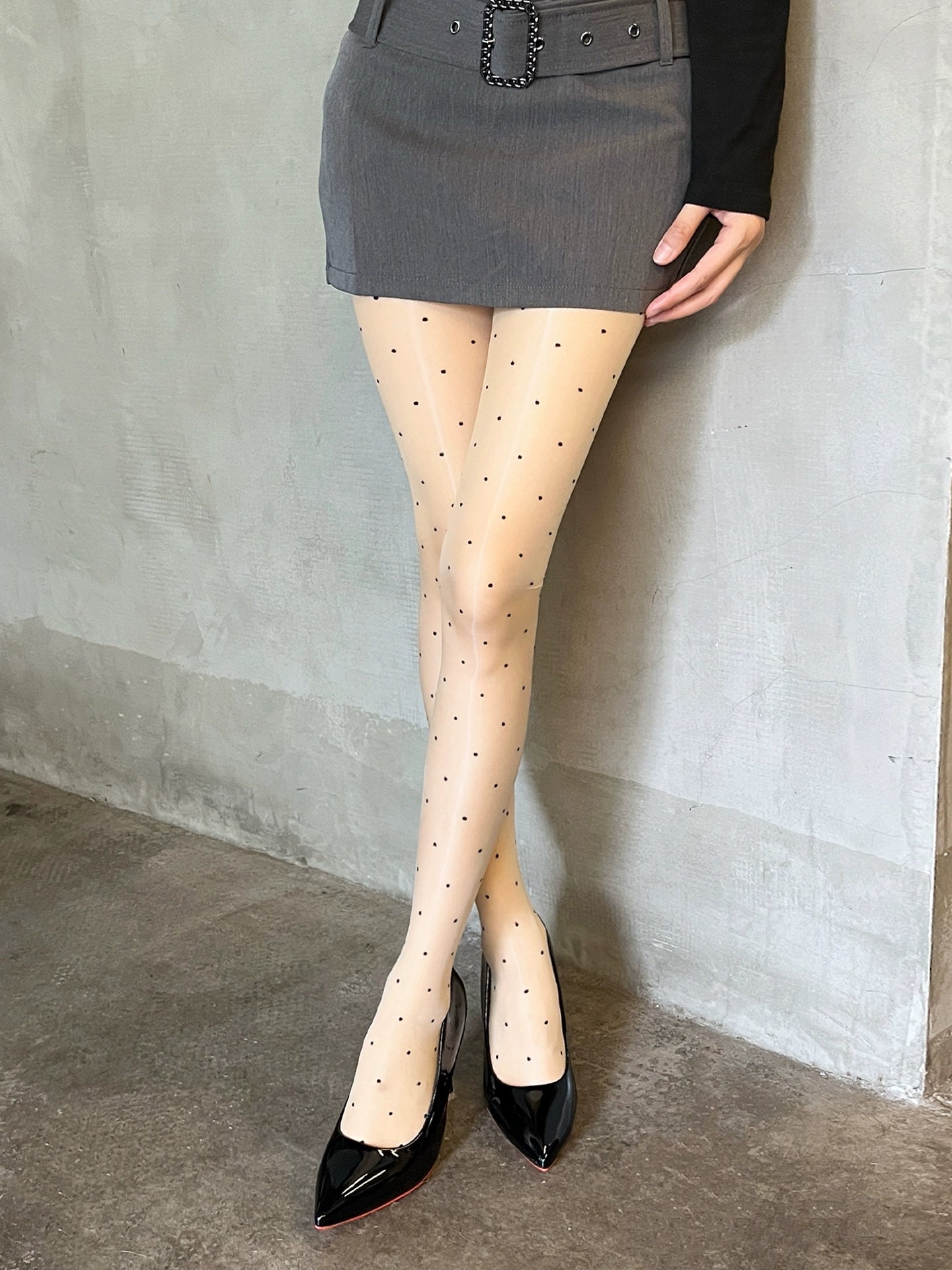 Aurora wave point stockings and pantyhose