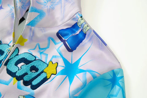 PaoCai co-branded Eva Lingpoli Asuka printed jacket