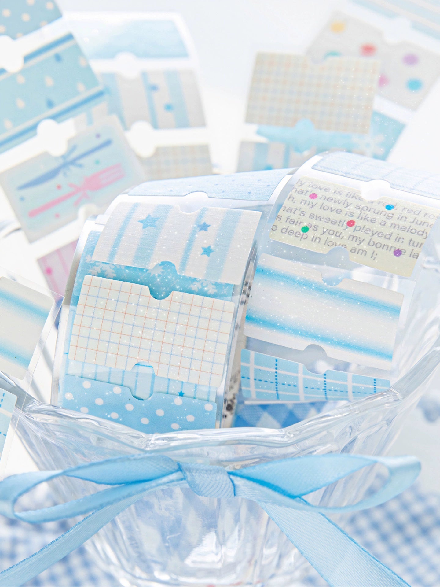 Cute label, hand tent tape, cream salt label sticker