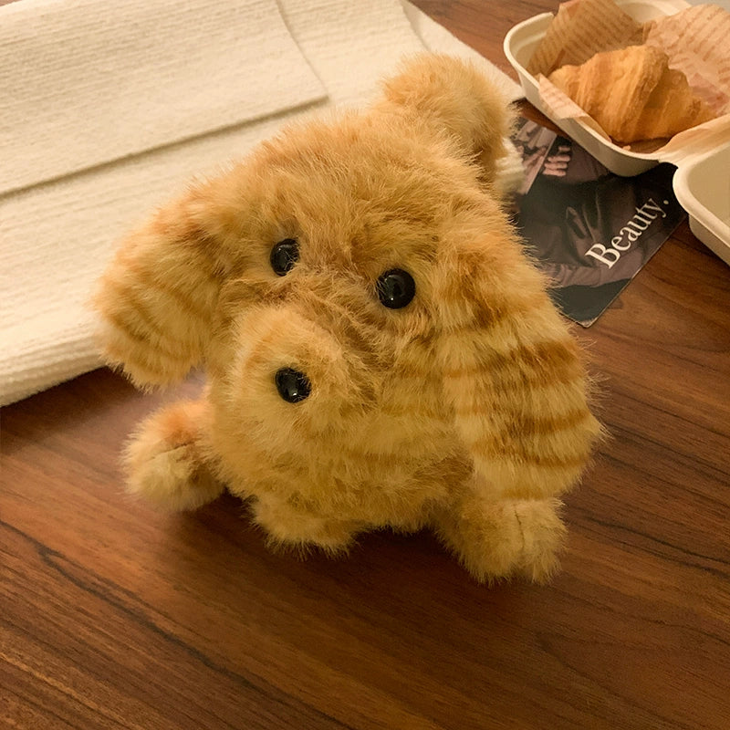 Cute tiger patterned dog scarf, earmuffs, gloves, three piece set