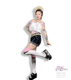 PunkGothic Spider Dark Chain Thick Bottom Slippers