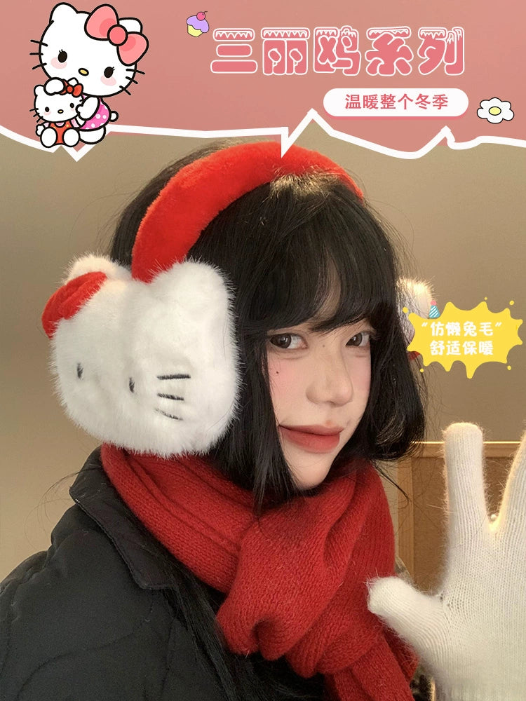 HelloKitty plush earmuffs