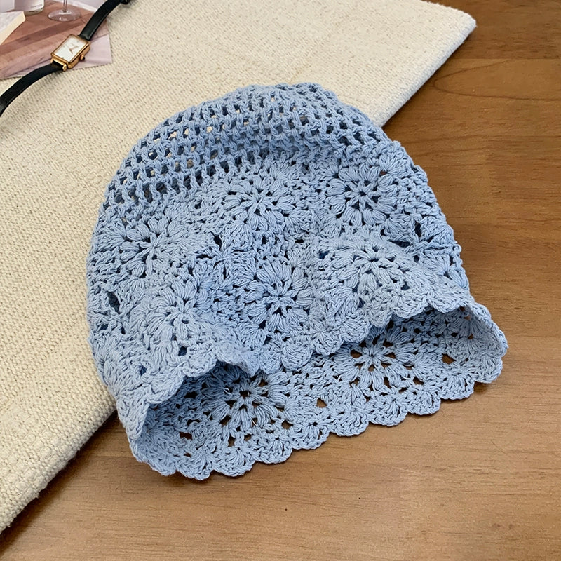 Hollow pearl tassel pendant headband cap