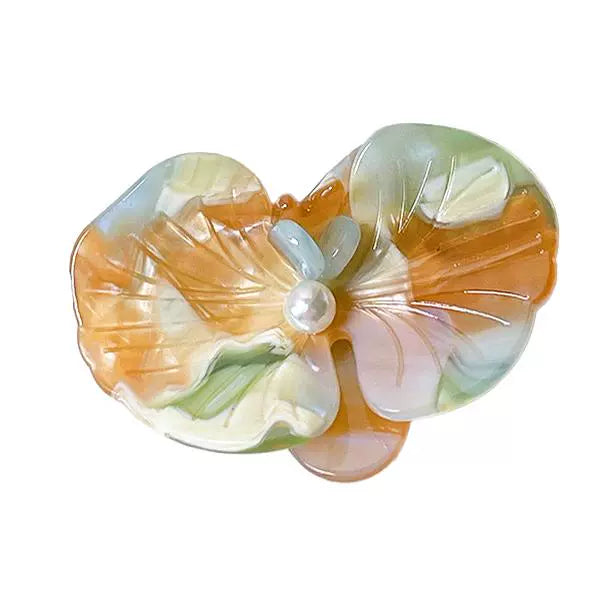 Spring Garden Flower Hair Shark Clip
