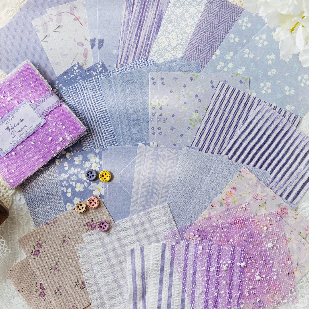 44pics Scrapbooking Fabric Journal Fabric Embellishments