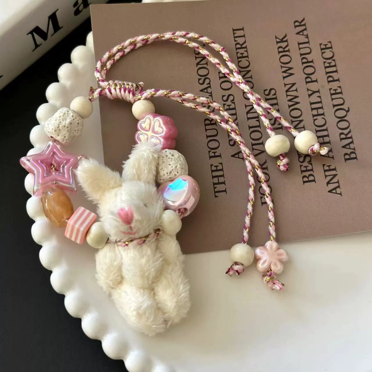 Y2K Plush Bear Rabbit Cowboy Chocker