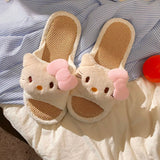 Hello Kitty cotton and linen slippers