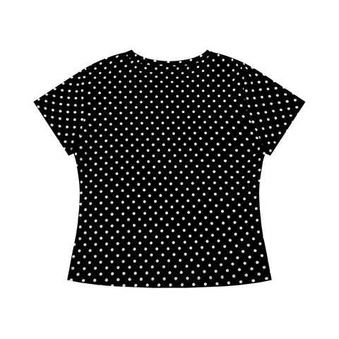Octopus Grass Joint Die Black Polka Dot Tee
