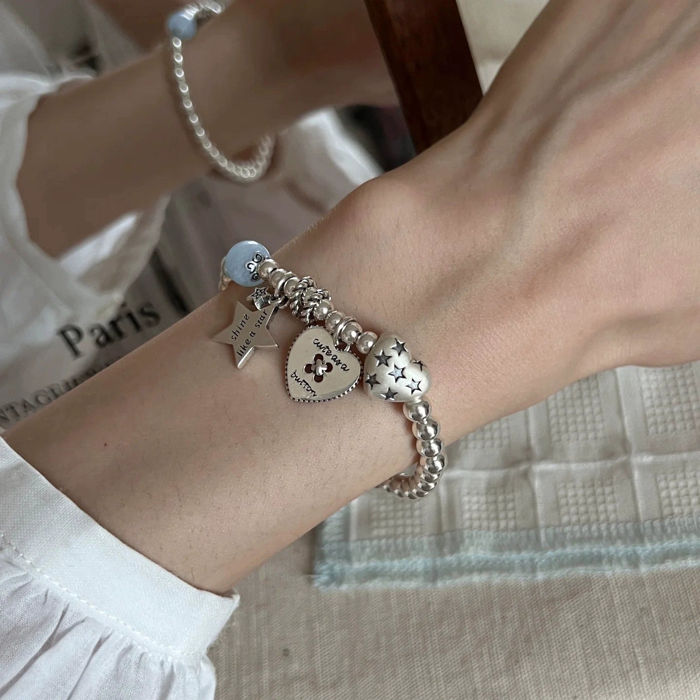 Zircon Ring Bracelet with Circular Principle