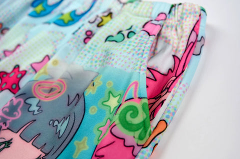 Cartoon Two Girls German Velvet Pajamas