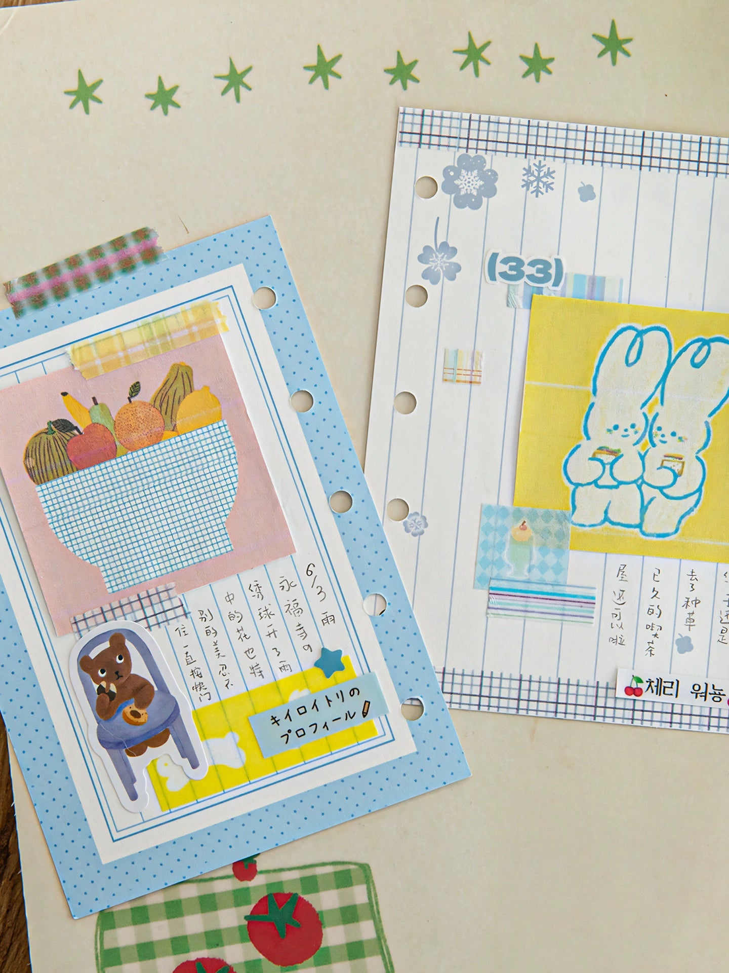 5rolls zipper tape set, ancient memories, colorful checkered patchwork